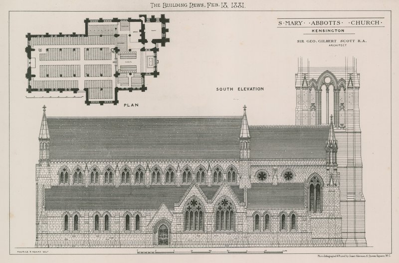 St Mary Abbots Kilisesi, Kensington by English School