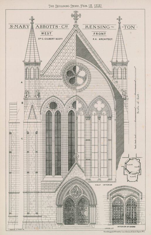 St Mary Abbots Kilisesi, Kensington by English School