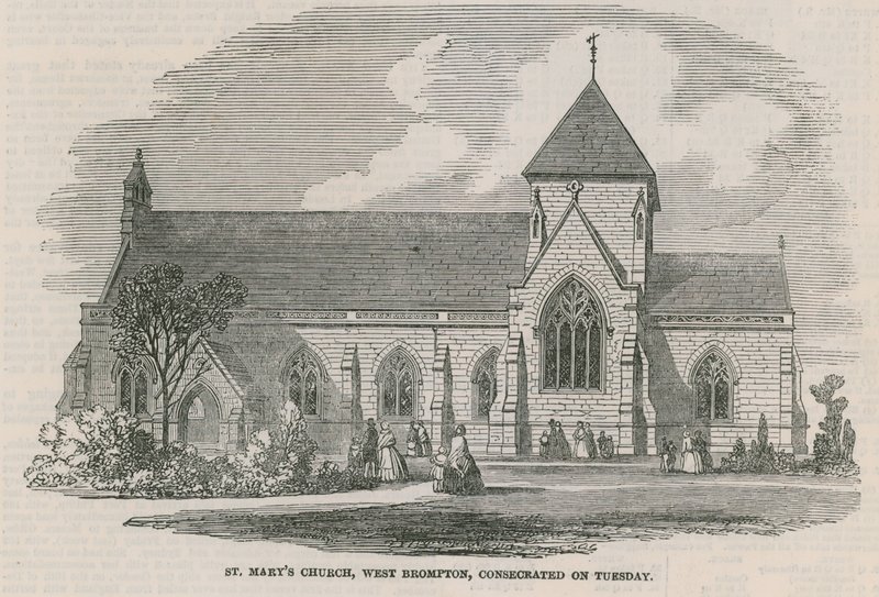 St Marys Kilisesi, West Brompton, Londra by English School