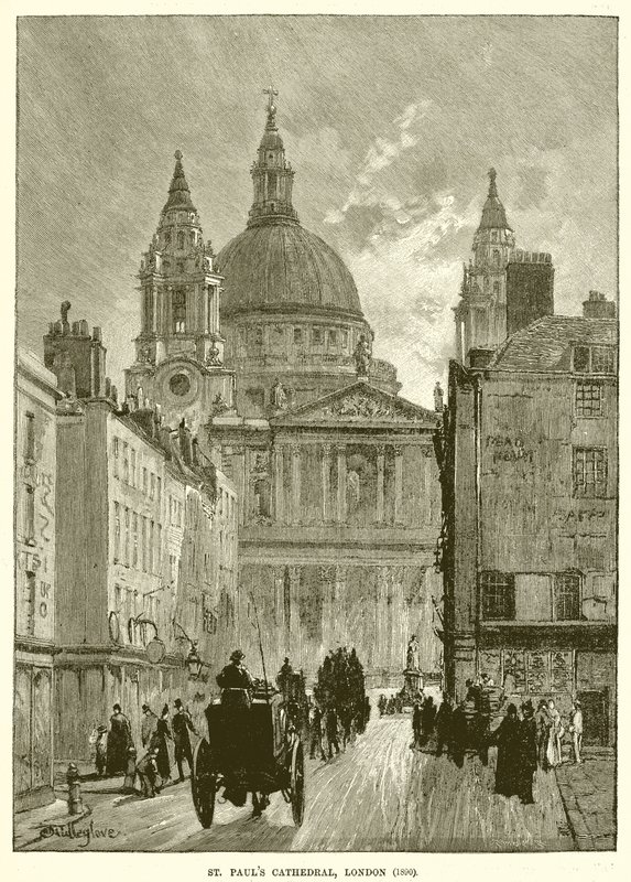 St. Paul Katedrali, Londra (1890) by English School