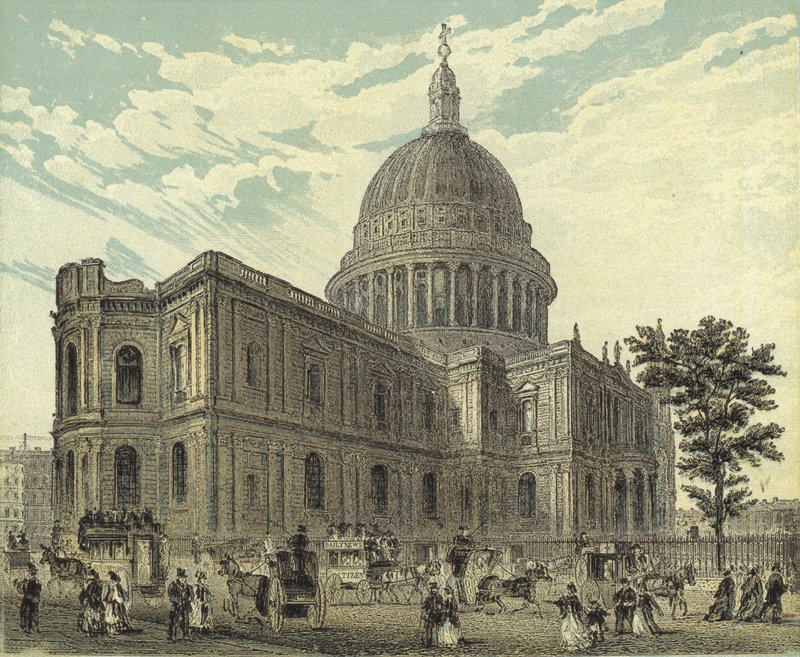 St Pauls Katedrali, Kuzey Doğu Görünümü by English School