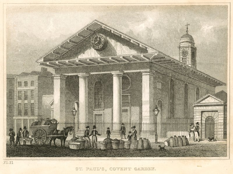 St Pauls, Covent Garden, Londra by English School