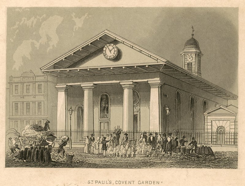 St Pauls, Covent Garden, Londra by English School