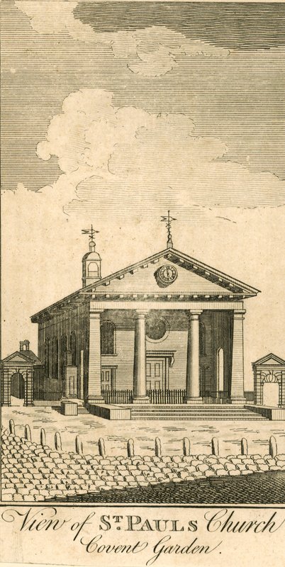 St Pauls, Covent Garden, Londra by English School
