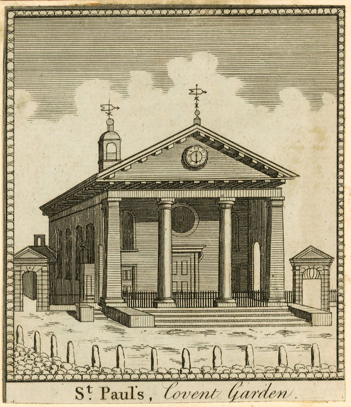 St Pauls, Covent Garden, Londra by English School