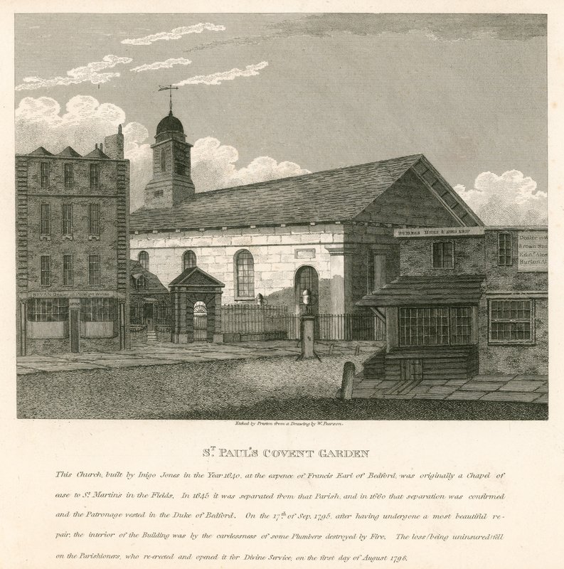 St Pauls, Covent Garden, Londra by English School