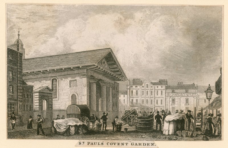 St Pauls, Covent Garden, Londra by English School