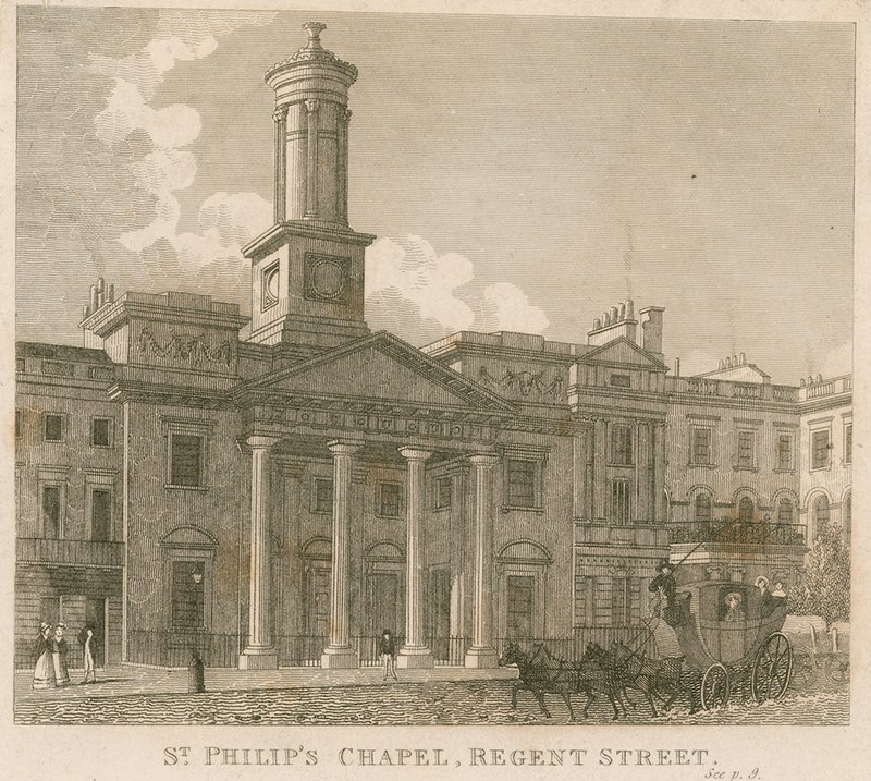 St Philips Şapeli, Regent Caddesi, Londra by English School