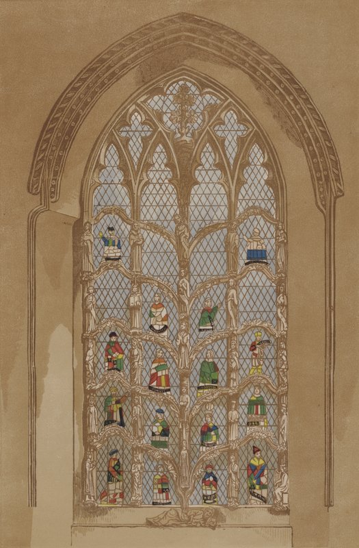 Vitray pencere (gravür) by English School