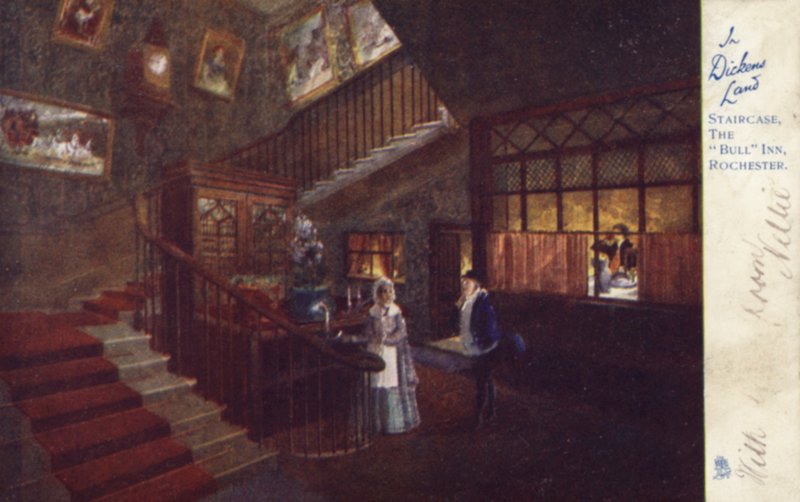 Merdiven, The Bull Inn, Rochester by English School