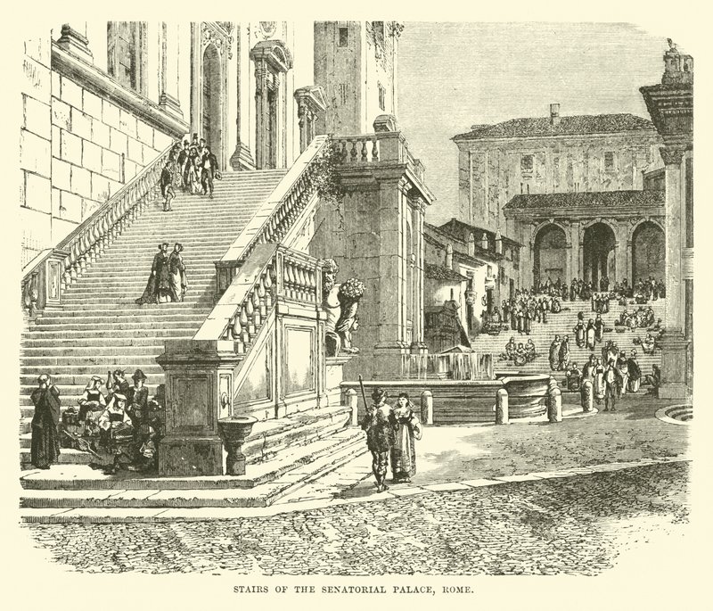 Senato Sarayı, Roma Merdivenleri by English School