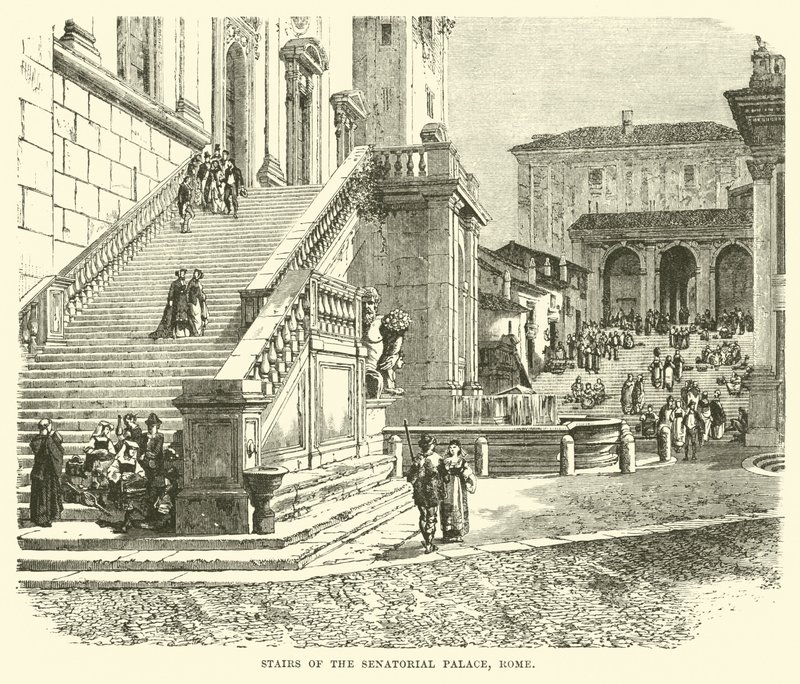 Senato Sarayı, Roma Merdivenleri by English School
