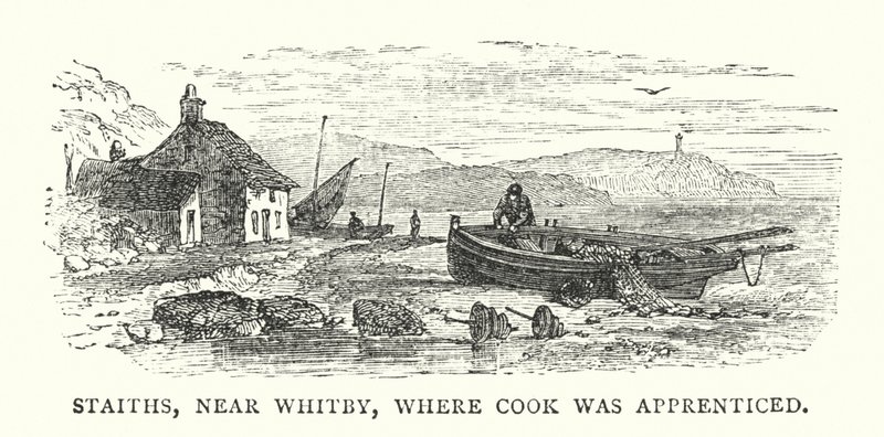 Staiths, Whitby yakınlarında, Cook