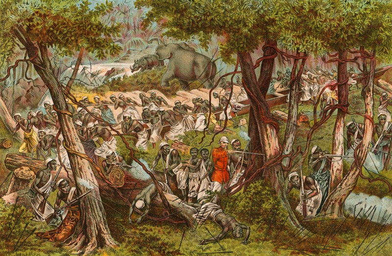 Stanley karanlık kıtada yolunu kesiyor by English School