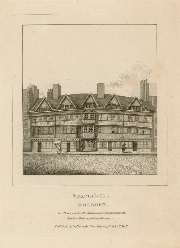 Staples Inn, Holborn by English School