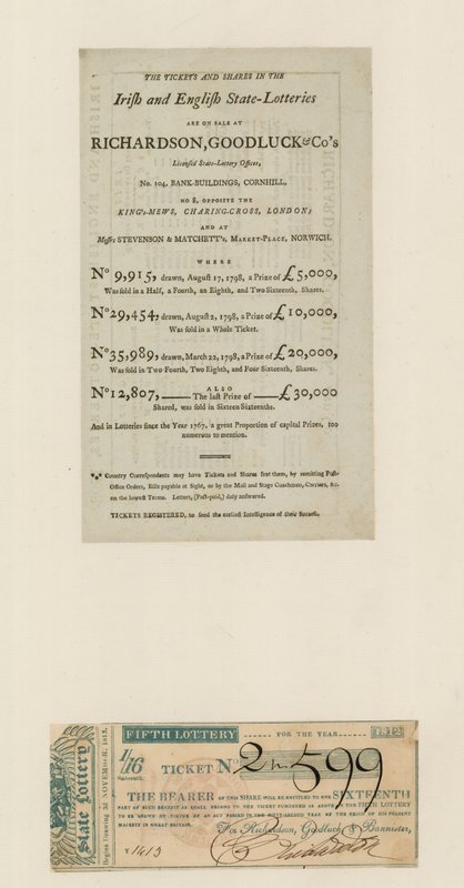 Devlet piyangosu, 1812 by English School