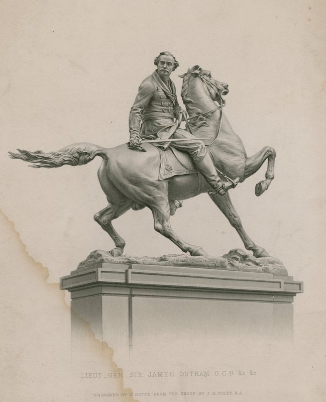 Korgeneral Sir James Outram, GCB, Kalküta Heykeli by English School