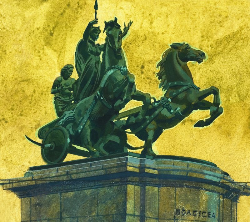 Kraliçe Boadicea Heykeli by English School