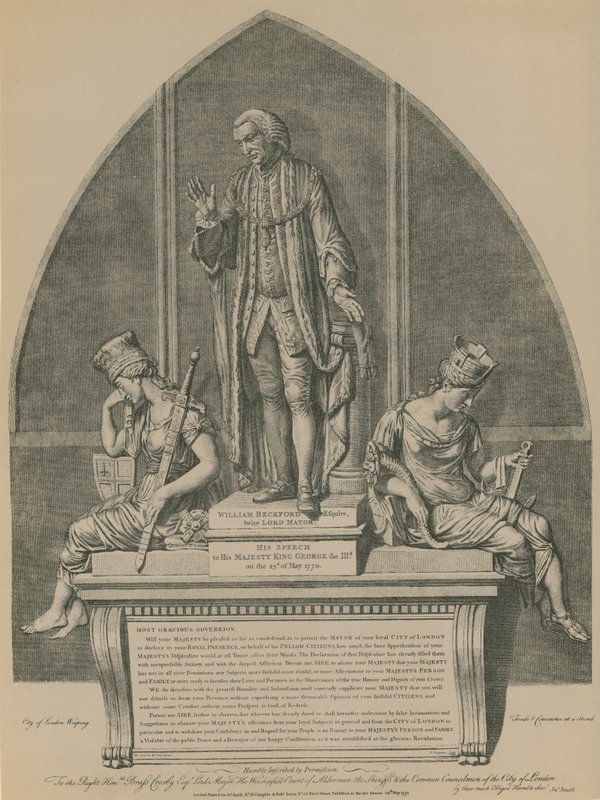 William Beckford heykeli Guildhall, Londra by English School