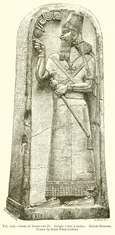 Samas Vul II Steli by English School