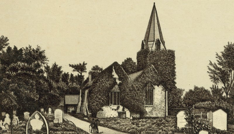 Stoke Poges Kilisesi by English School