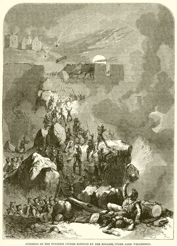 Lord Wellington yönetiminde İngilizler tarafından Ciudad Rodrigo Kalesi