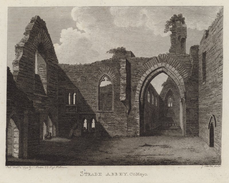 Strade Abbey, Mayo Kontluğu, İrlanda by English School