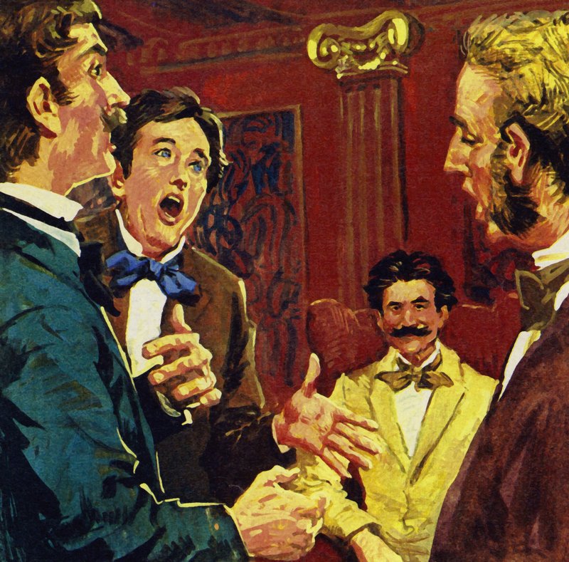 Arkadaşları onun melodilerine şarkı söylediğinde Strauss bir operet yazmaya ikna edildi. by English School