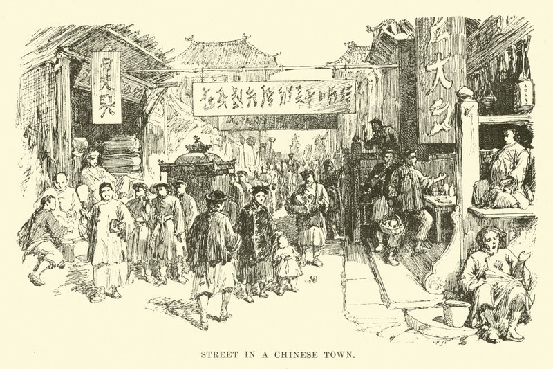Bir Çin Kasabasında Sokak by English School
