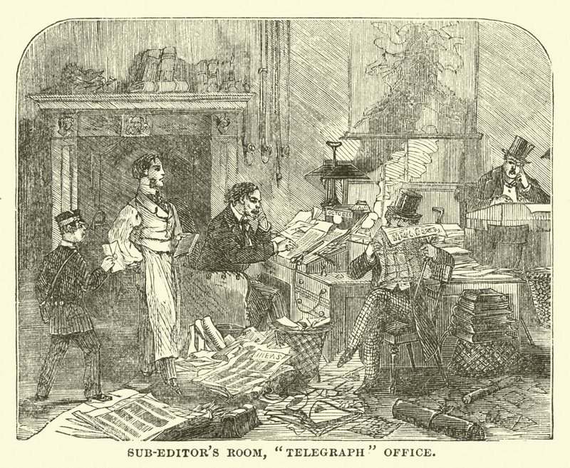 Alt editörler odası, Telgraf ofisi by English School