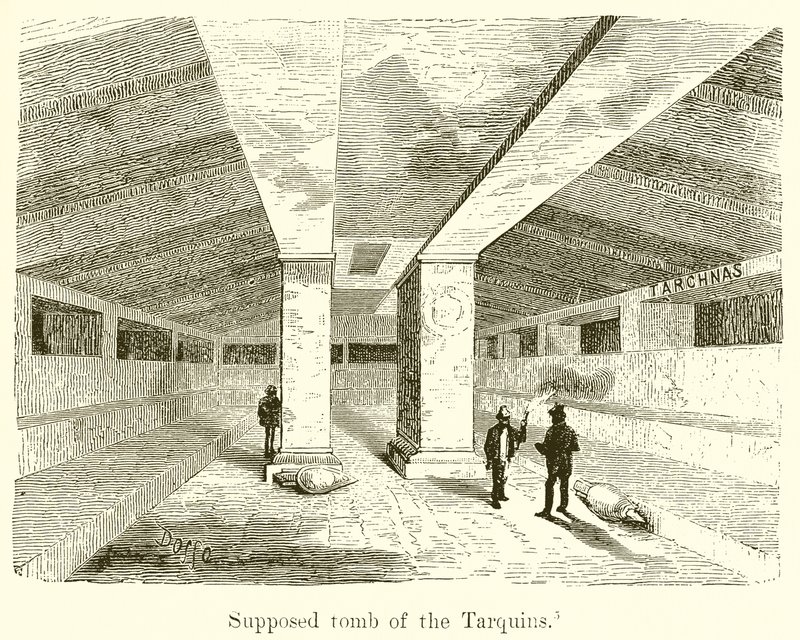 Tarquins sözde mezarı by English School