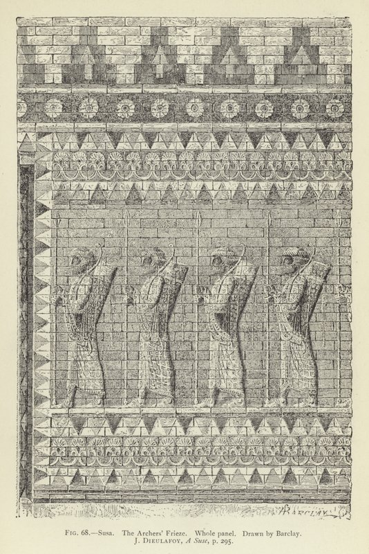 Susa, Okçular Frizi, Bütün panel by English School