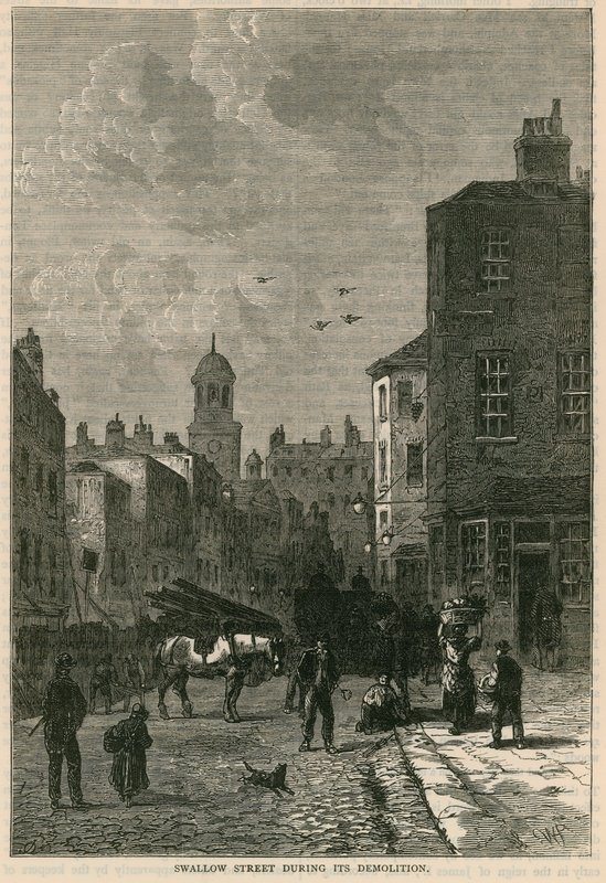 Swallow Street, Londra, yıkımı sırasında by English School