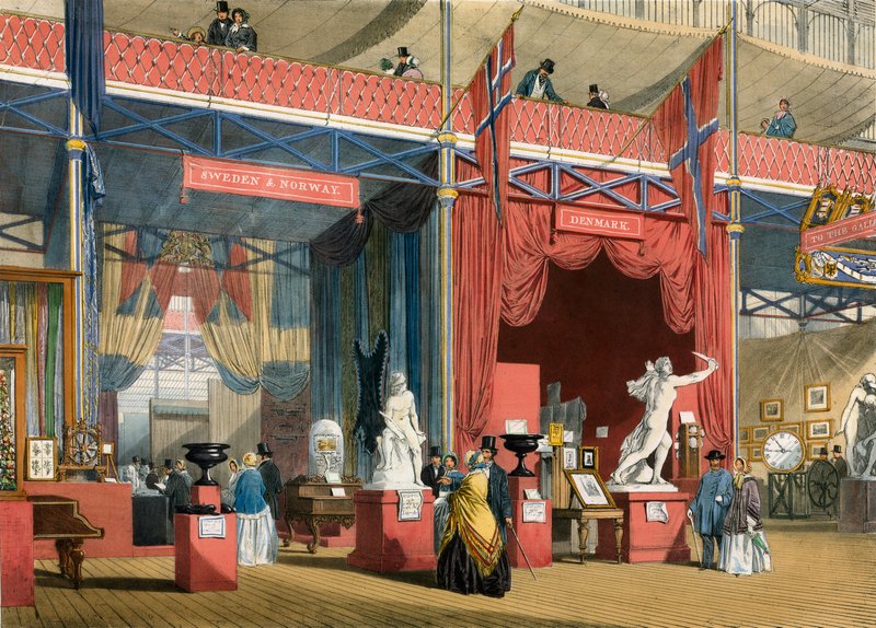 İsveç ve Danimarka, Büyük Sergi, 1851 by English School