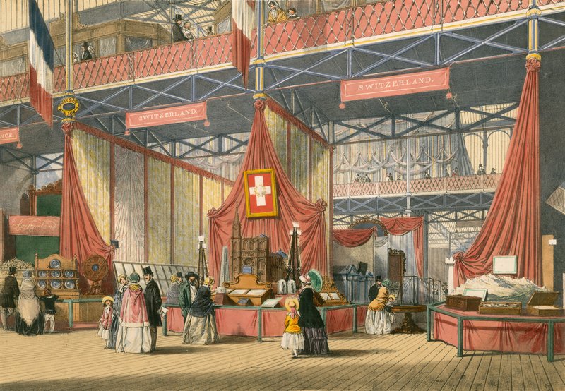 1851 Büyük Sergisinin İsviçre bölümü by English School