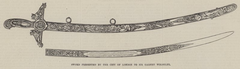 Londra Şehri tarafından Sir Garnet Wolseley