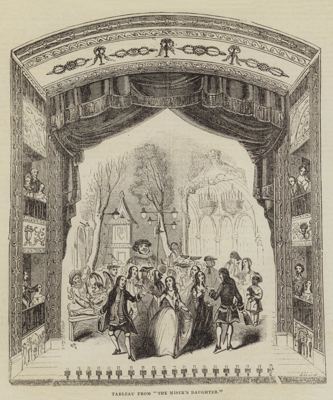 "Cimrinin Kızı"ndan bir tablo (gravür) by English School