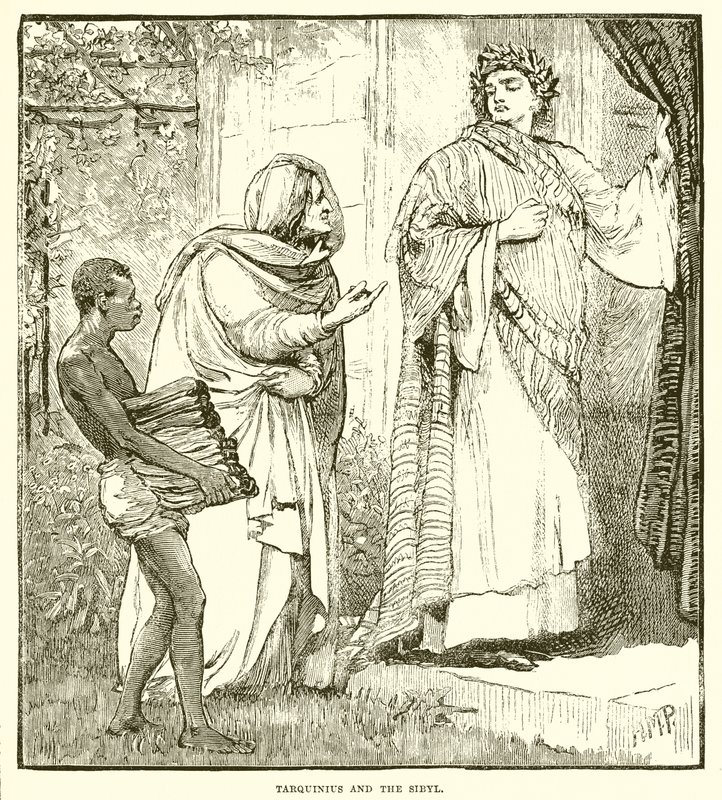 Tarquinius ve Sibyl by English School