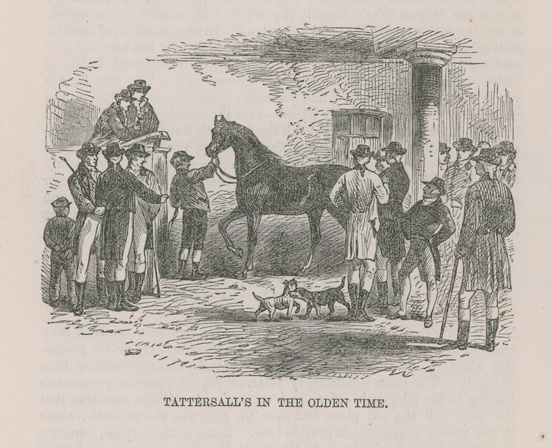 Eski zamanlarda tattersalls by English School