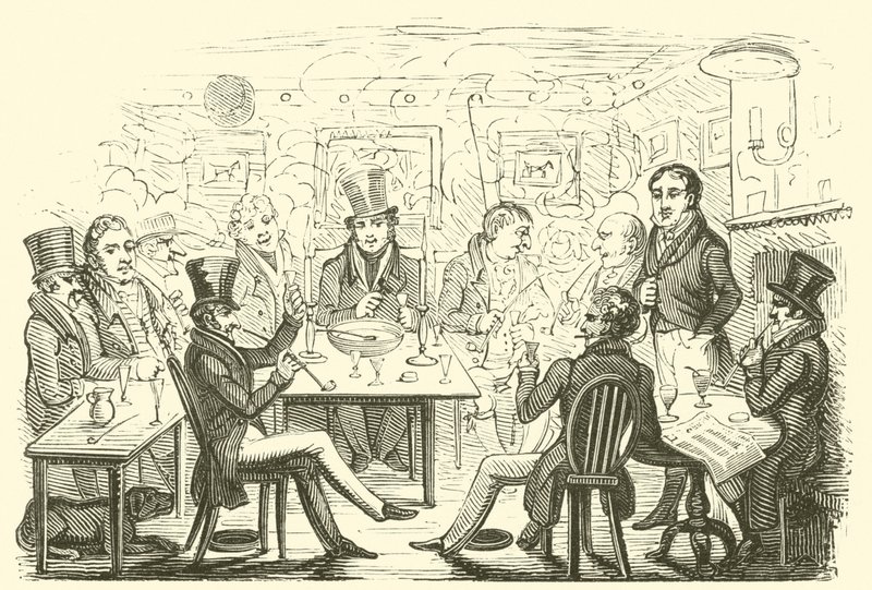 Taverna (tahta baskı) by English School