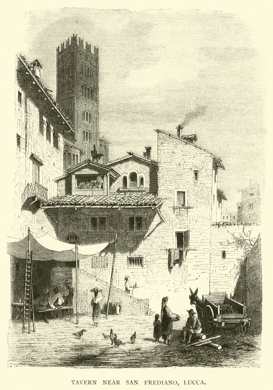 San Frediano, Lucca yakınlarındaki taverna by English School