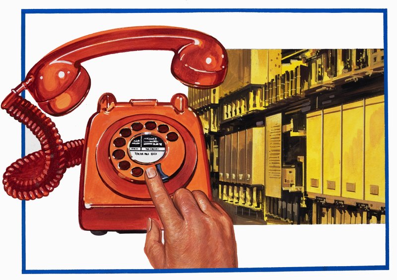 Telefon ve telefon santrali by English School