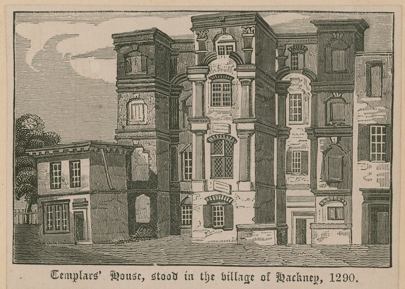 Tapınakçılar Evi, Hackney köyünde, 1290 by English School
