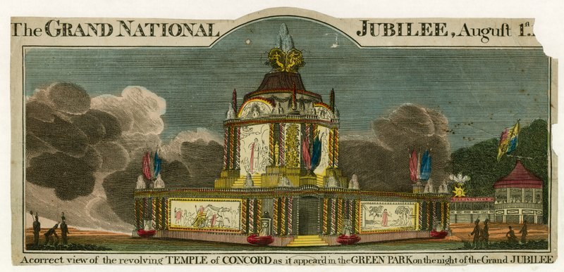 1814 Barışını kutlamak için Concord Tapınağı by English School