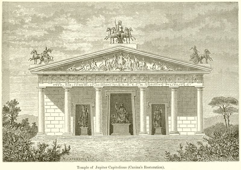 Jüpiter Capitolinus Tapınağı (Caninas Restorasyonu) by English School