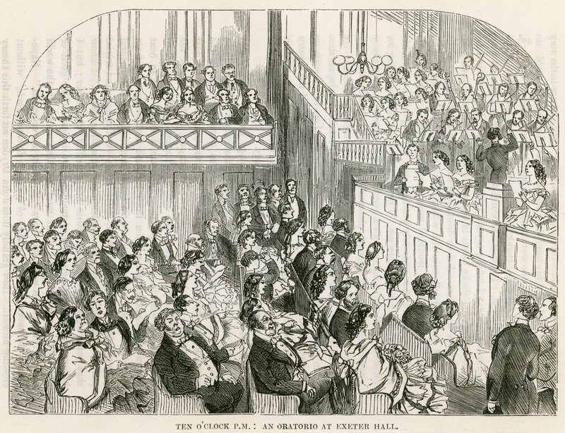 On OClock PM: Exeter Hall'da bir oratoryo by English School