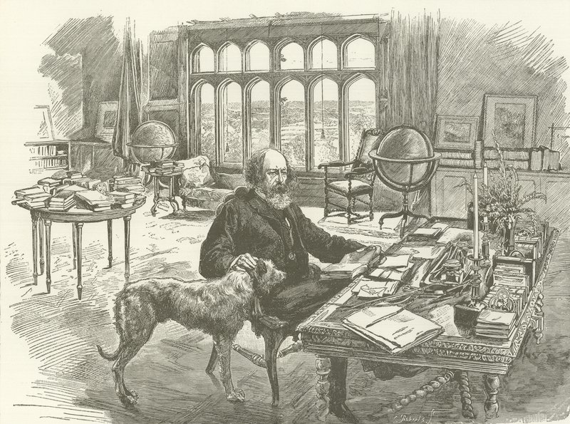 Tennyson kitaplığında by English School
