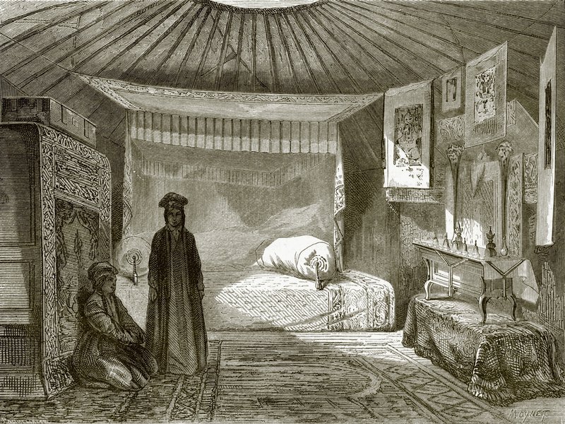 Kalmuk prensesinin çadırı by English School