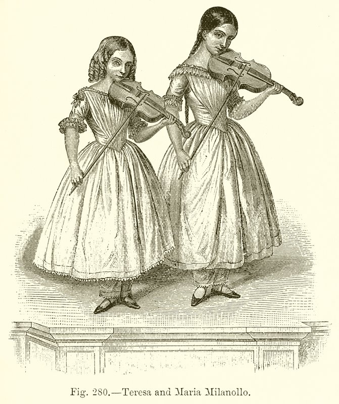 Teresa ve Maria Milanollo by English School