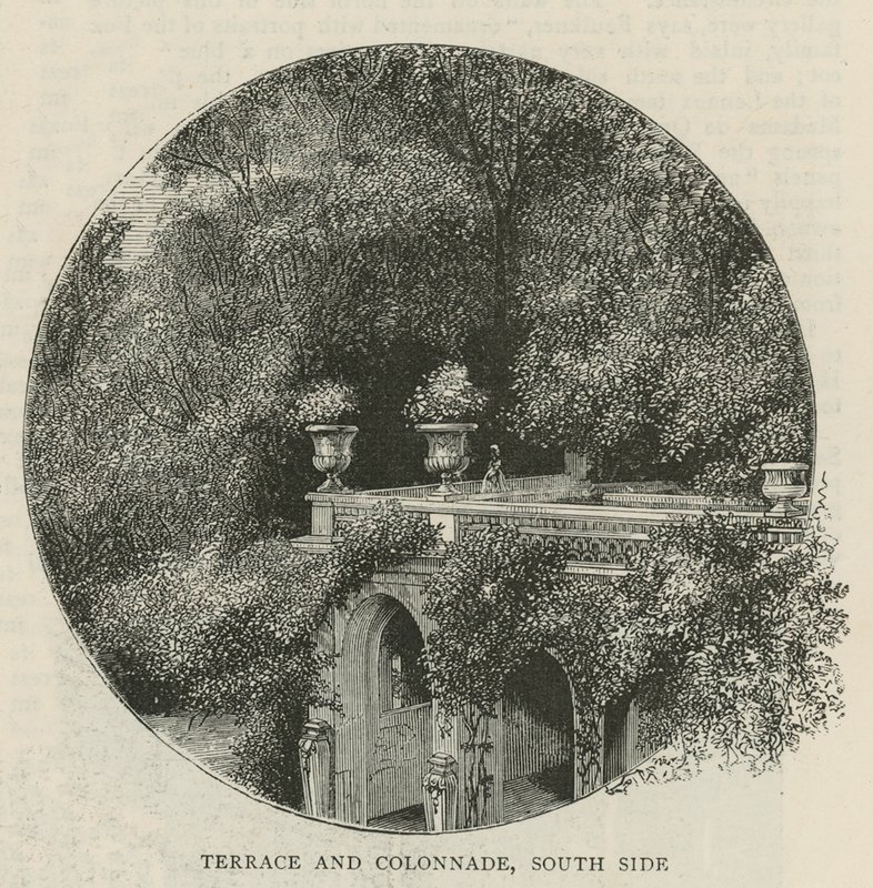 Teras ve revak, güney tarafı by English School